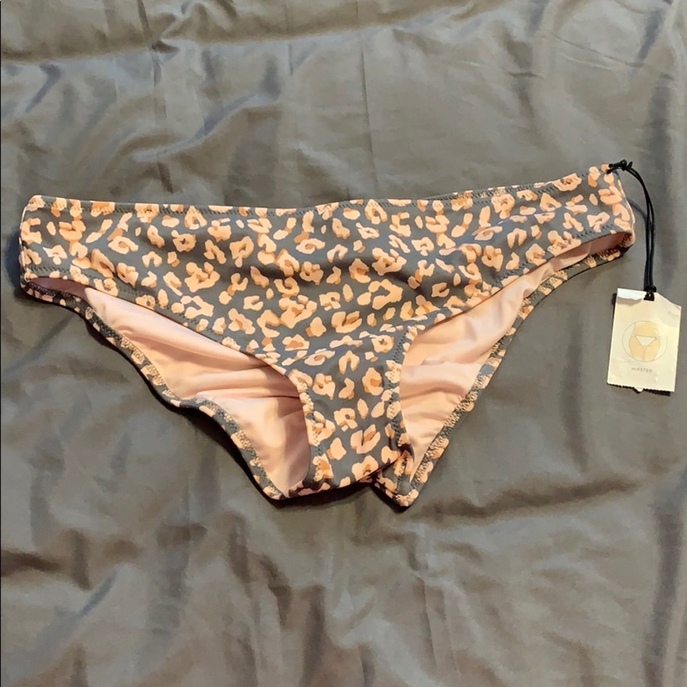 Brand new leopard print swim bottom